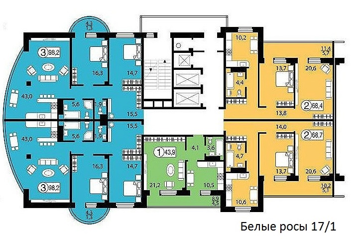 Ярыгинская 19 19а, планировки квартир.