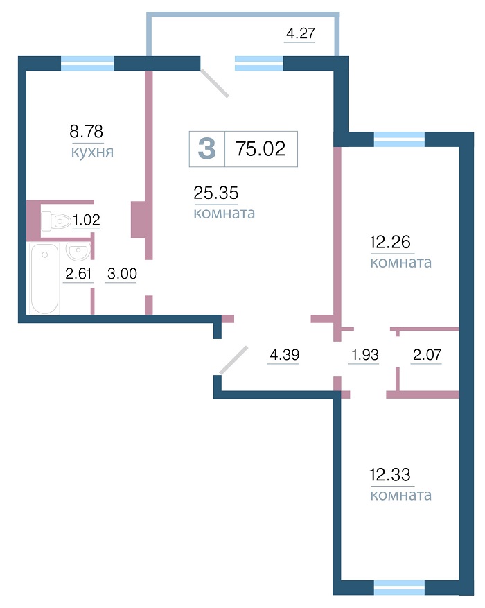 Купить 2 Комнатную Квартиру Партизанская Улица