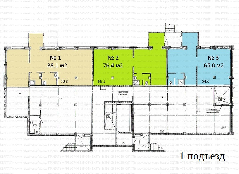 Лесопарковая 21, планировка нежилое.