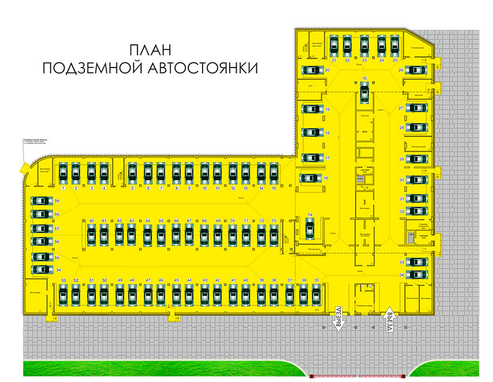 Кецховели 36. Купить парковку. Цены. Планы.