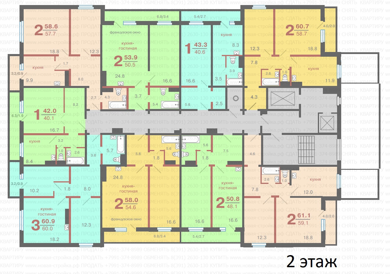 Апрельская 6и, планировки квартир.